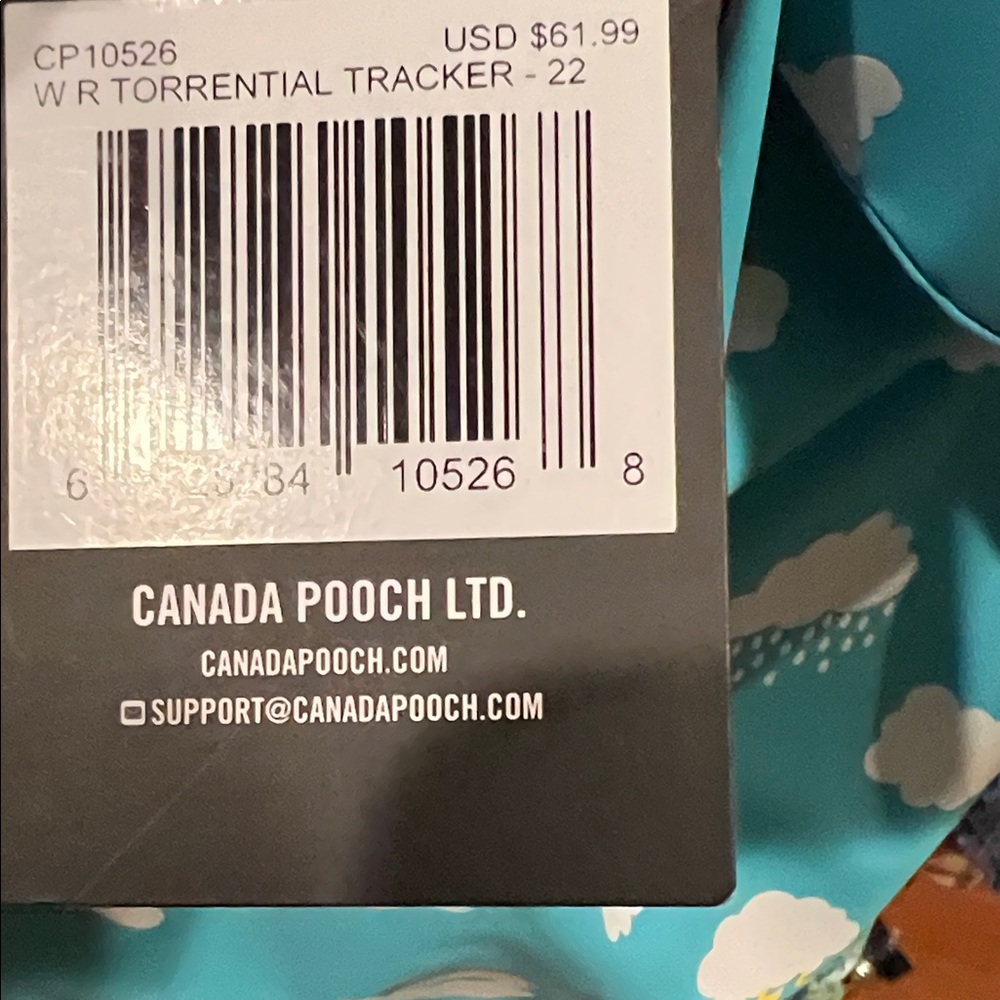 CANADA POOCH “Color Changing” Wet Reveal Torrential Tracker Rain Coat sz 22
🚩NEW - Picture 5 of 15